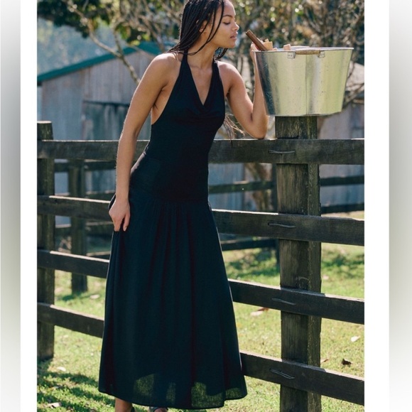 NWT free people Sasha Convertible Maxi Dress in Black Size: XS, S - Picture 3 of 5